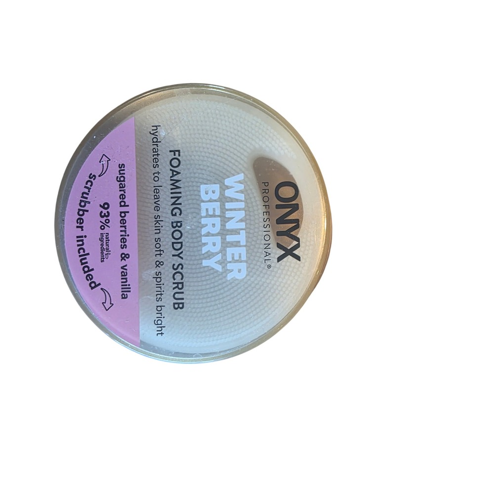 Onyx Professional Winter Berry Foaming Body Scrub Sugared Berries Vanilla Scrubb